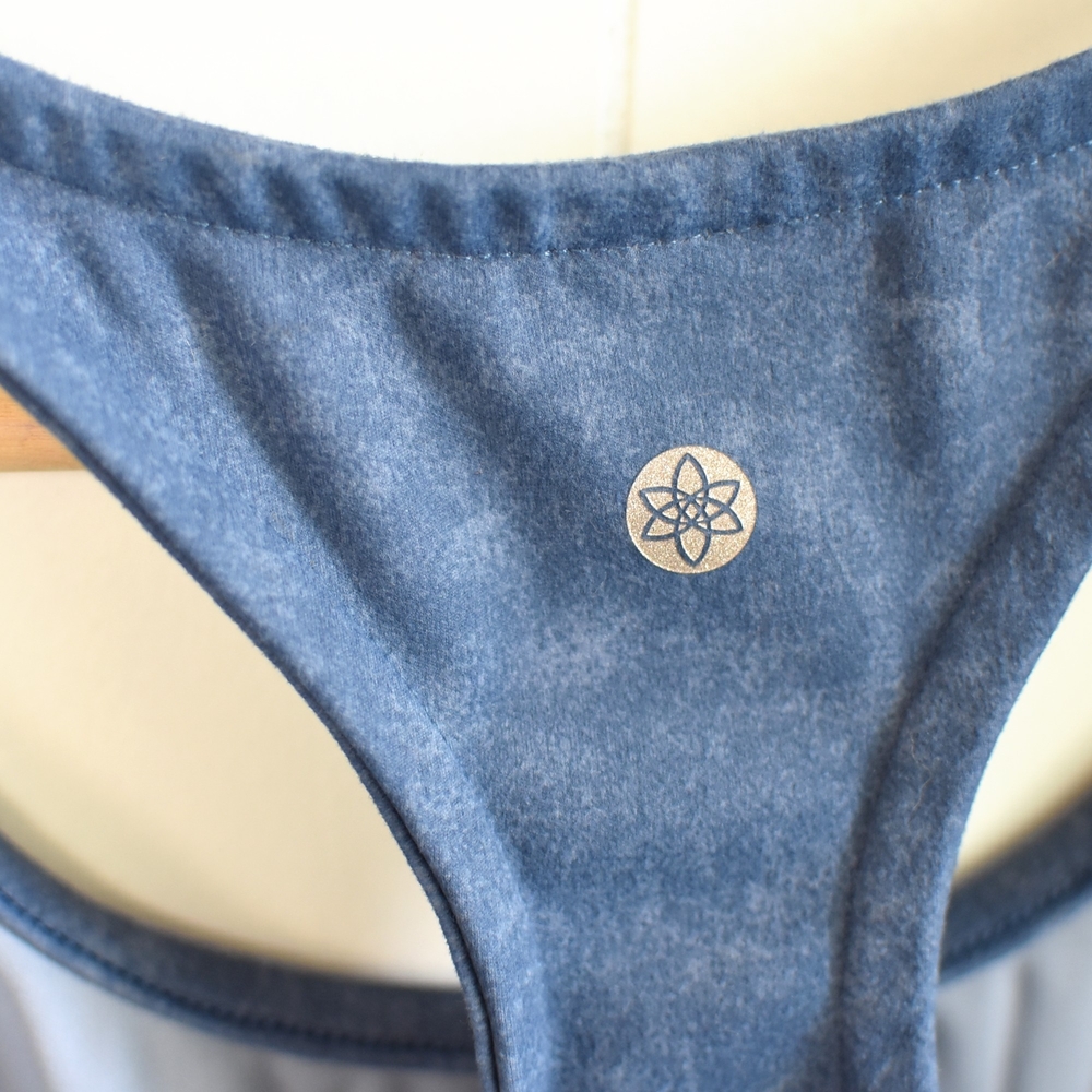 Blue Racerback Yoga Bra & Short Set - Picture 3 of 10